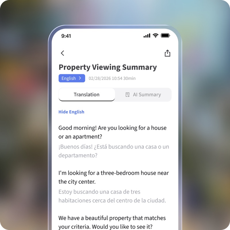 Real-time conversation translation