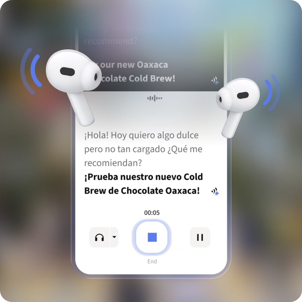 Owll Translator earphone translation private listening interface